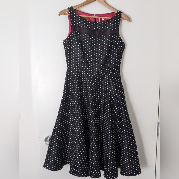 Julian Taylor Dresses & Skirts - 1950s Inspired Black & White Polkadot Dress